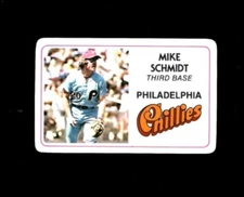1981 Permagraphics MIKE SCHMIDT credit card PHILLIES Perma Graphics