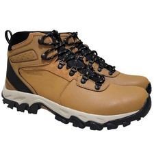 Columbia Men Newton Ridge Plus II Hiking Combat Boots Sz US 10.5 Elk Brown Black