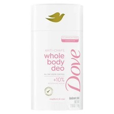 Dove Whole Body Deo Anti-Chafe Deodorant Raspberry  Rose Aluminum Free, 2.6 oz