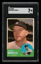 1963 Topps Set-Break #200 Mickey Mantle SGC 7 NM