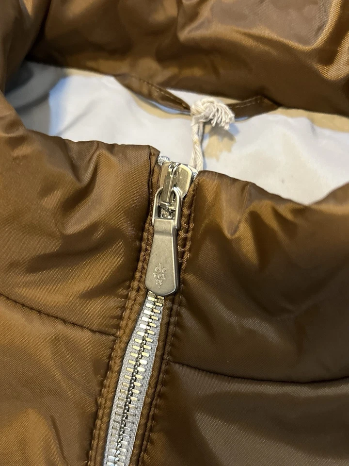 Eleventy Platinum Brown Nylon Quilted Full-Zip Vest NWT Size 52 / XL - Image 3 of 4