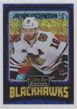 2024-25 O-Pee-Chee Platinum Retro Blue Luster 12/100 Jason Dickinson #R24 08a0
