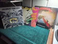 Thin Lizzy, Rolling Stones , And Krokus , LP Lot Playtested ' Read '