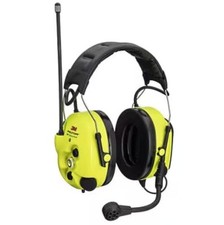 3M PELTOR WS LiteCom Pro III MT34H7A4D10NA GY, Headband, Bright Yellow,...