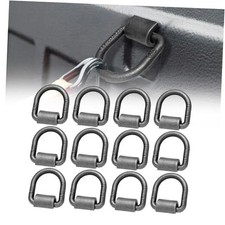 1/2" Heavy Duty Weld-On Forged D Ring with MBS:12,000 lbs, Tie Down 12 Pack