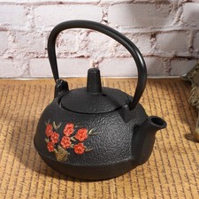 Cast Iron Tea Kettle Imitating Japanese Uncoated Plum Blossom Gift Decor