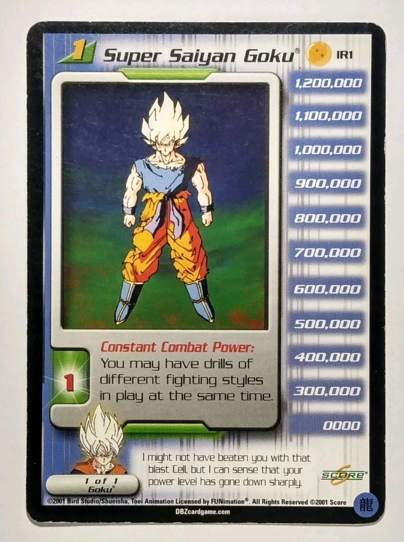 Dragon Ball Z TCG Score Entertainment Ultra Rare Individual