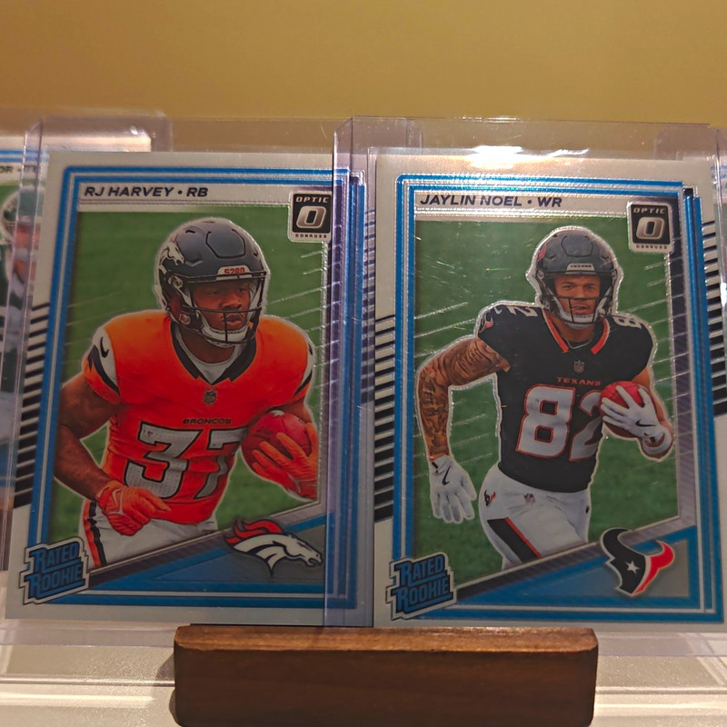 Donruss NFL 2024 Optic Rated Rookie 10-Card Lot Harvey Noel Teslaa Loveland
