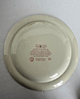 RED Wedgwood Plate SOUVENIER The Webb House Wethersfield, CT for COLONIAL DAMES — photo 2
