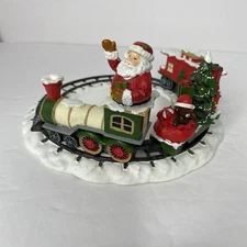 White Barn Candle Co Bath Body Works Santa Train Christmas Candle Jar Holder