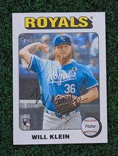 2024 Topps Heritage High #723 - Will Klein White Border Short Print RC - Royals