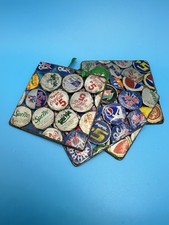 Vintage Pop Bottle Coasters Set Of 4 Pepsi Sprite RC Cola Red Horse