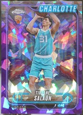 2024-25 Topps Chrome Sapphire - Purple Sapphire #148 Tidjane Salaun NM
