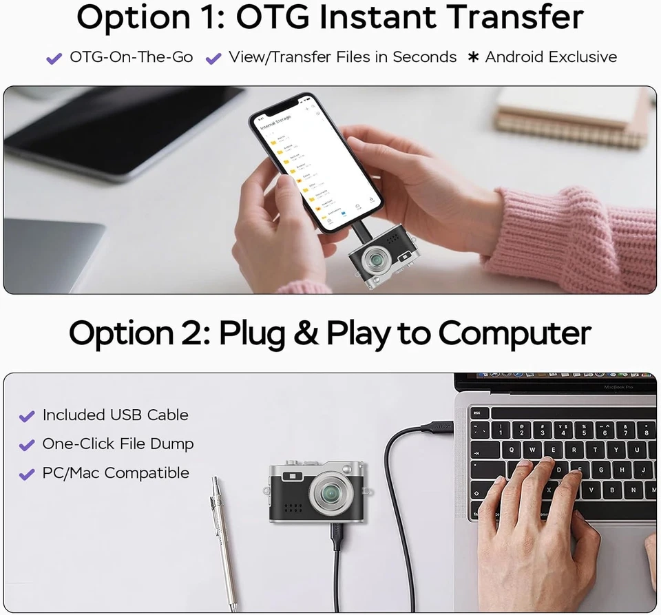 Mini Llavero Cámara 1080P FHD Mini Retro Cámara Digital Pequeña Tarjeta 16GB Foto 4 de 4