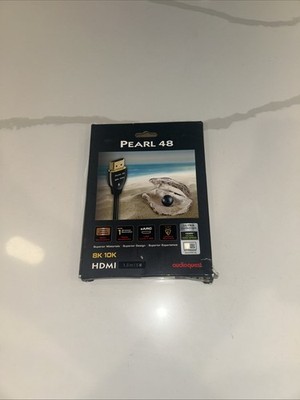 Brand New AudioQuest Pearl 48 8K-10K 48Gbps HDMI Cable - 4.9 ft. (1.5m).