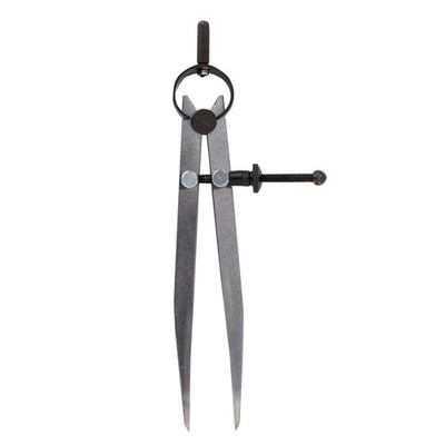 6 Inch Adjustable Lockable Steel Divider Wing Leather Compass