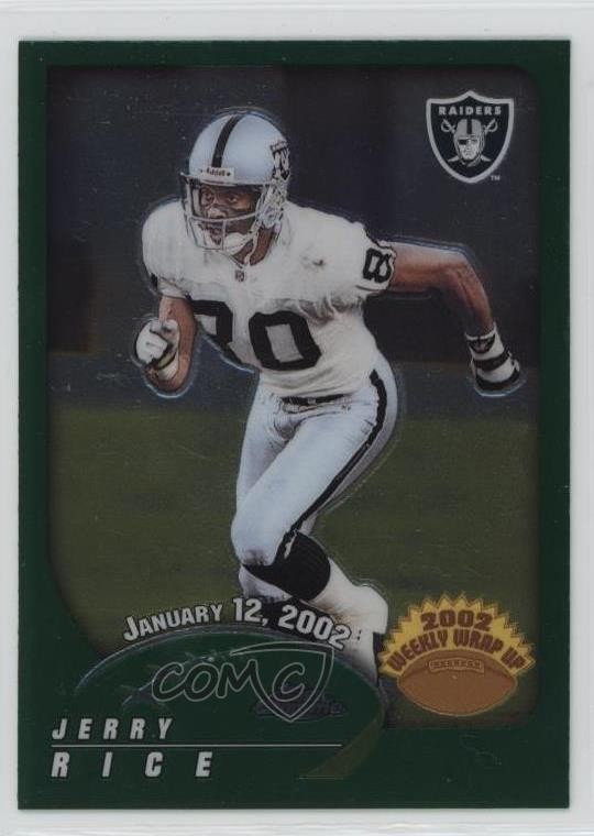 2002 Topps Chrome 2002 Weekly Wrap Up Jerry Rice #163 HOF 10j2