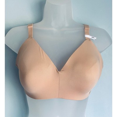 DKNY Active Comfort Bra Wireless Light Impact Beige 34C NWT