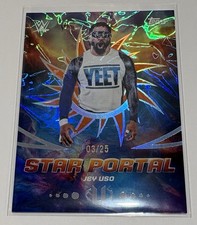 2026 Topps Universe Orange Warp /25 Star Portal Jey Uso #SPO-6 WWE Raw