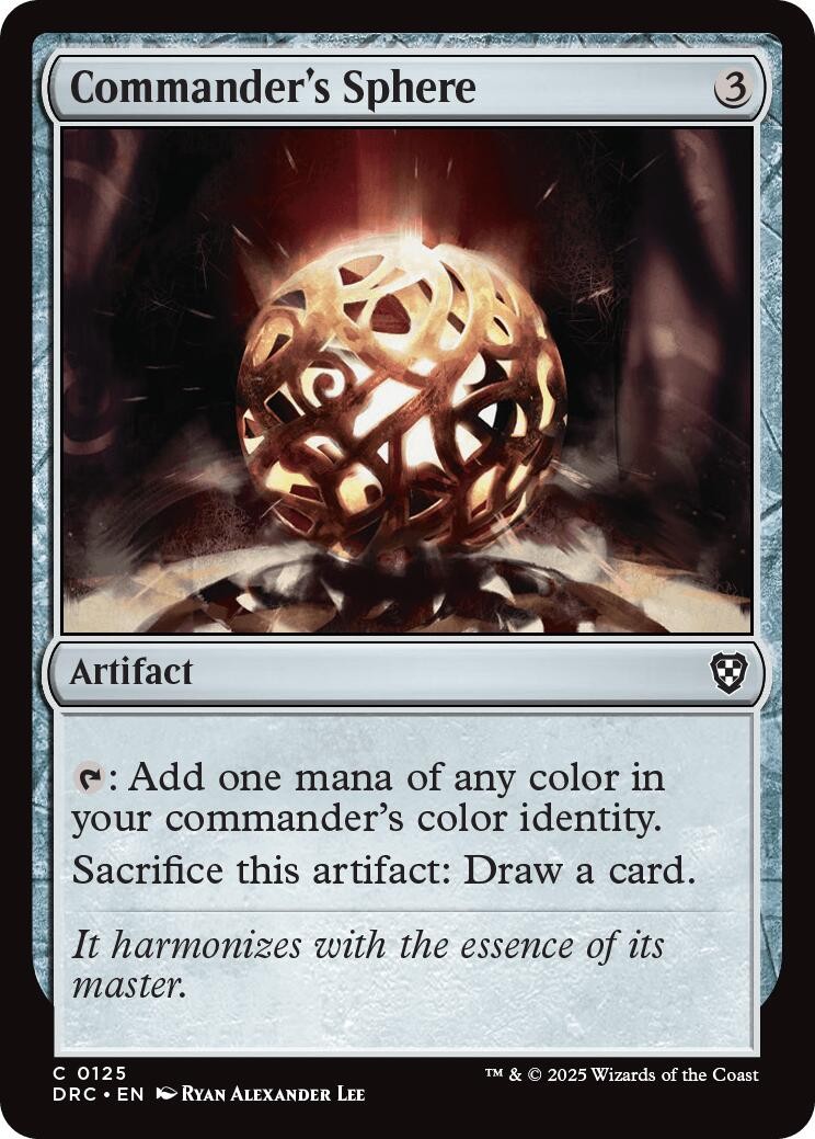 Commander's Sphere Normal [DRC - 125] NM MagicCommander: Aetherdrift
