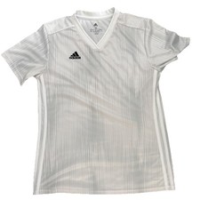 Adidas Jersey Woman&rsquo;s Size M Gray/White, V Neck, Aeroready Climalite.