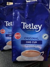 Tetley Original One Cup Tea Bags 880 Count, 2 Packs, 440g Each