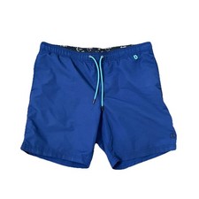 Lands' End Swim Trunks Mens M Blue Drawstring Mesh Lined