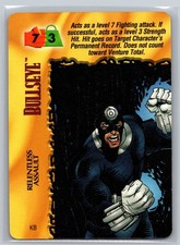 1995 Marvel OverPower CCG Bullseye KB Relentless Assault Special Villain