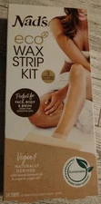New Nad's Eco Wax Strip Kit 24CT- Women Body Face & Bikini Waxing Vegan
