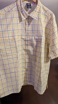 Woodlake Summit Series Mens  Button Shirt Size XL Yellow 3XDry Fit 2X New