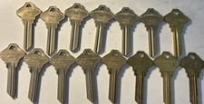 15 Schlage 6 Pin F Key Blanks Ilco  National