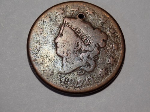 1820 großer Datums-Krönchenkopf großer Cent - gut