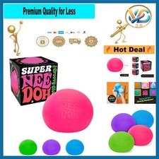 Super Nee Doh Stress Ball 4.5in Jumbo Squeezable Toy Assorted Colors