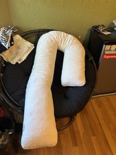 Breathable Full Body Pillow for Side Sleeper, White, Large Size