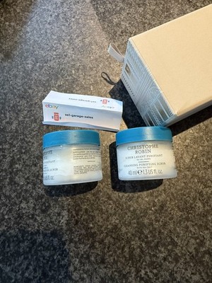 Christophe Robin Cleansing Purifying Scrub With Sea Salt80ml. 40mlx2