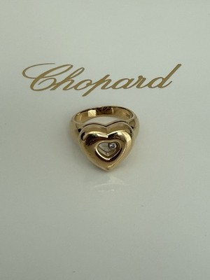Chopard Happy Diamond Heart Ring 18k Yellow Gold