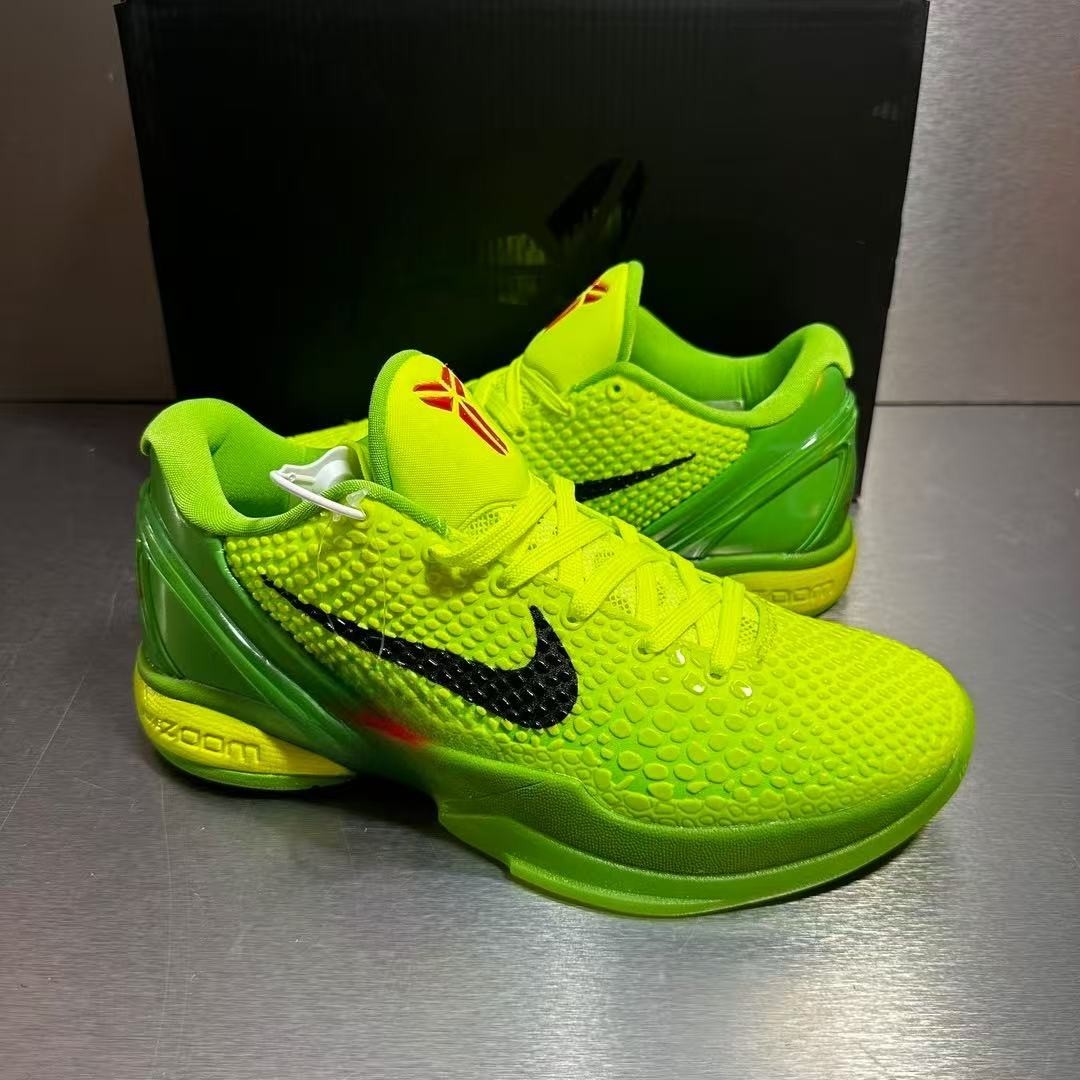 Size 14 - Nike Zoom Kobe 6 Protro Low Grinch for sale online | eBay