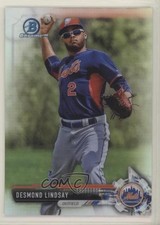 2017 Bowman Chrome Prospects Refractor 419/499 Desmond Lindsay #BCP179 im0