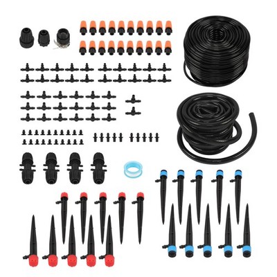 226ft Drip Irrigation System Garden Plant Self Watering Hose Micro Sprinkler Kit