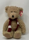 Skinny Ty Rufus w/ Red & White Scarf 1992 Bear Made in Korea  Vintage Teddy