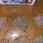 House of Lloyd Vintage Clear Glass Heart Ornaments 54-343 - Set of 6 - NOS — photo 8