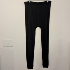 Pantalones térmicos Terramar Thermasilk 1.0 para hombre XL negros 100 % seda capa base S483