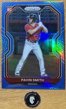 Pavin Smith 2021 Panini Prizm Baseball Carolina Blue Prizm Rookie #70