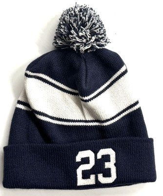 Don Mattingly #23 Sock Hat Beanie Navy Blue Sport-Tek Mattingly Charities NWT
