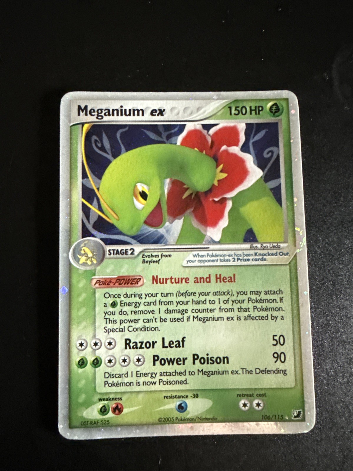 Pokemon Cards - EX Unseen Forces - Rare Holo Eng NM - Meganium EX 106/115