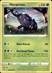 Heracross 008/189 Astral Radiance Common Pokemon Card