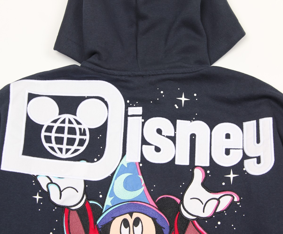 Walt Disney World Sorcerer Mickey Mouse Zip Front Hoodie for
