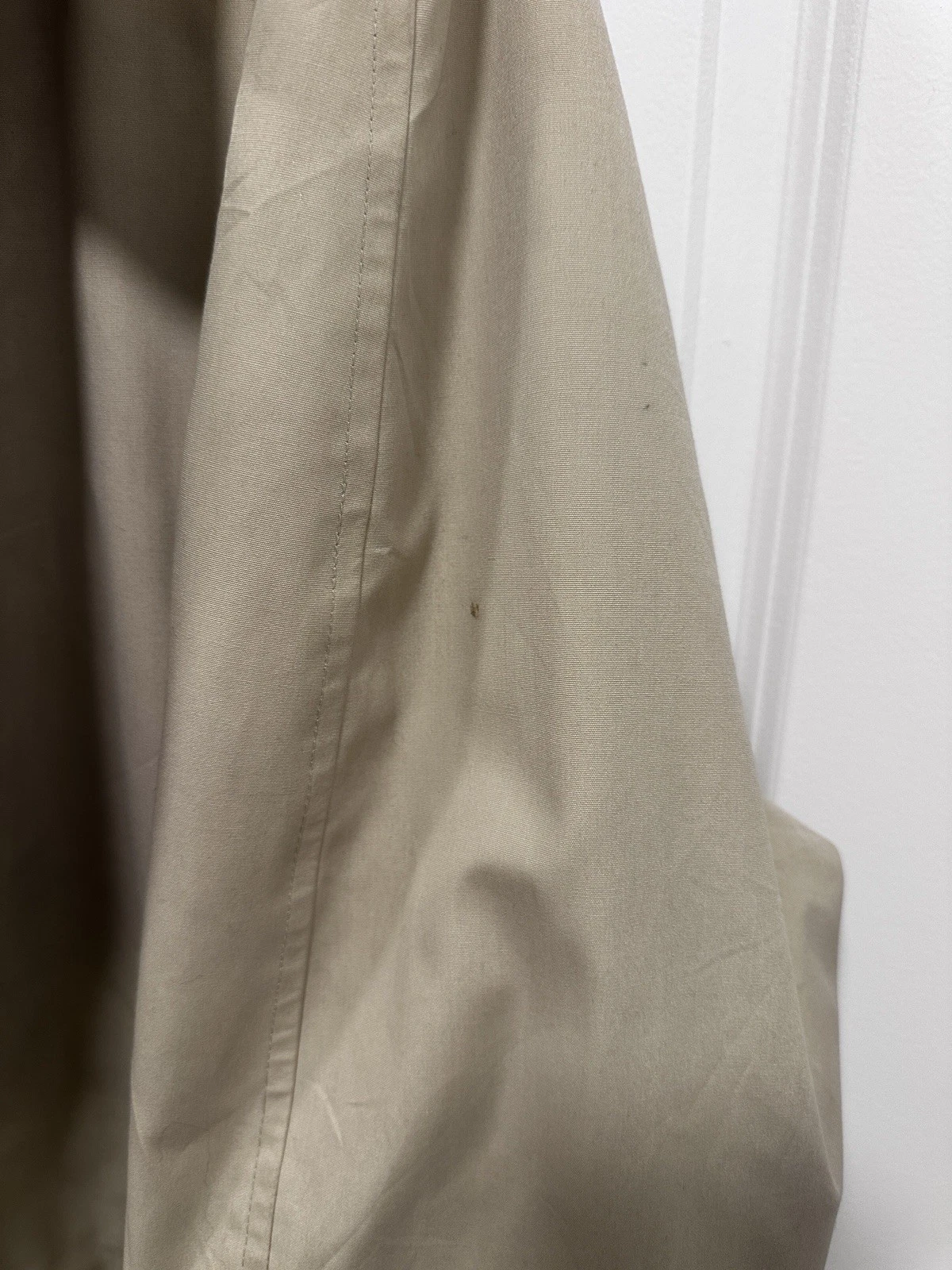 Vintage Jos A Bank Mens 42L Tan Trench Coat Raincoat w/ Pure Alpaca Zip-In Liner image 11