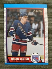 1989-90 Brian Leetch O-Pee-Chee New York Rangers NHL #136