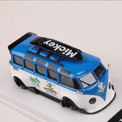 1:64 Blue VW T1 Bus RWB Widebody Custom Alloy Diecast Model - Rare